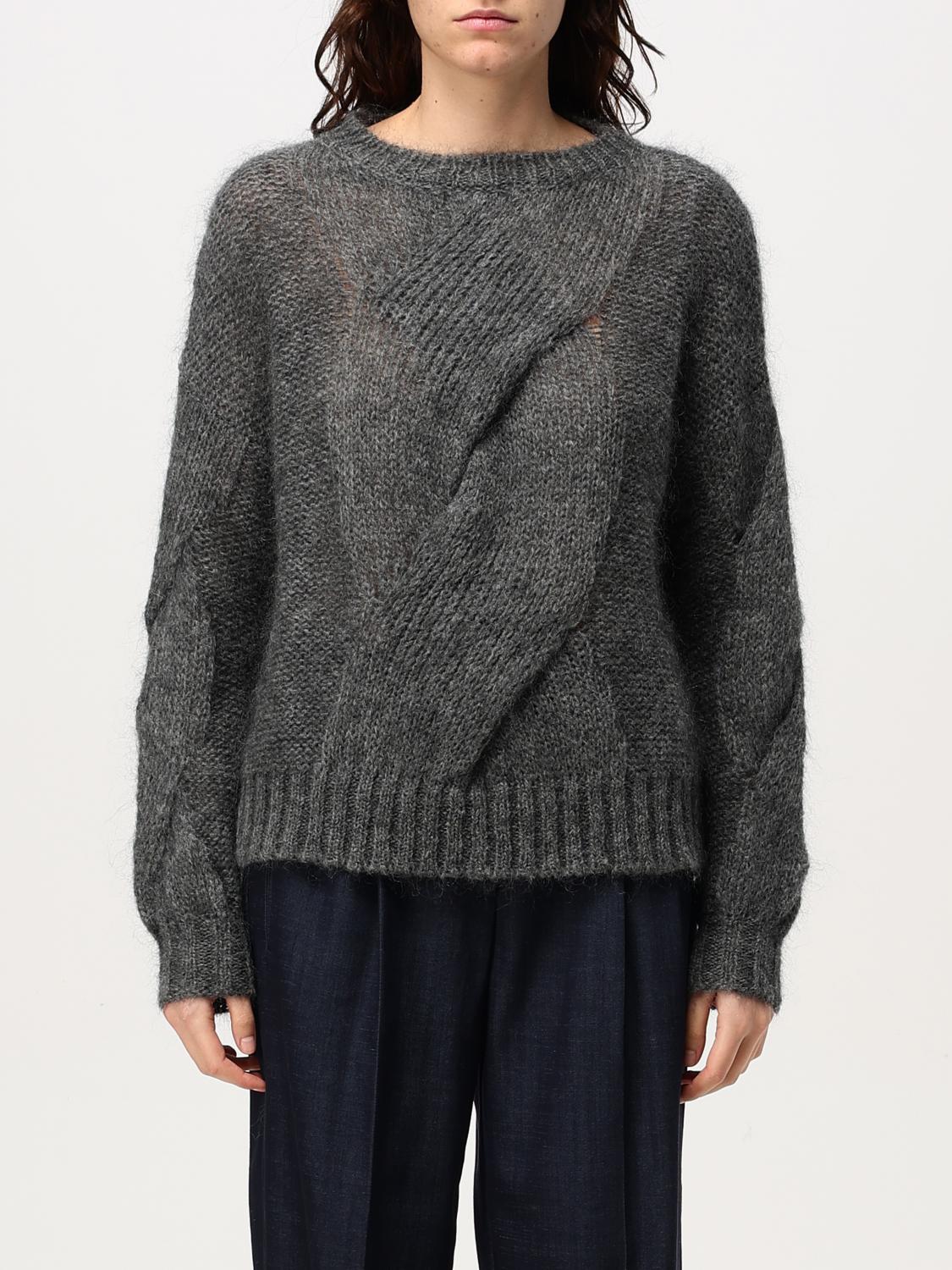 DONDUP MAGLIA: Pullover Dondup in misto lana , Grigio - Img 1