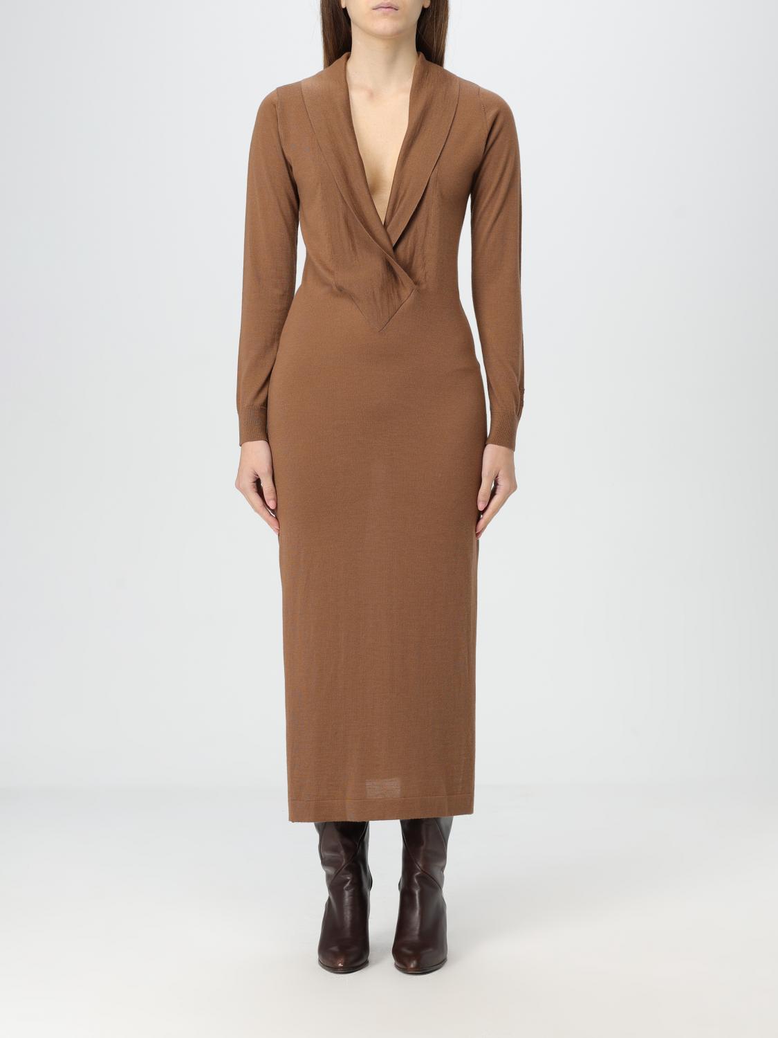 SEMICOUTURE DRESS: Dress woman Semicouture, Brown - Img 1