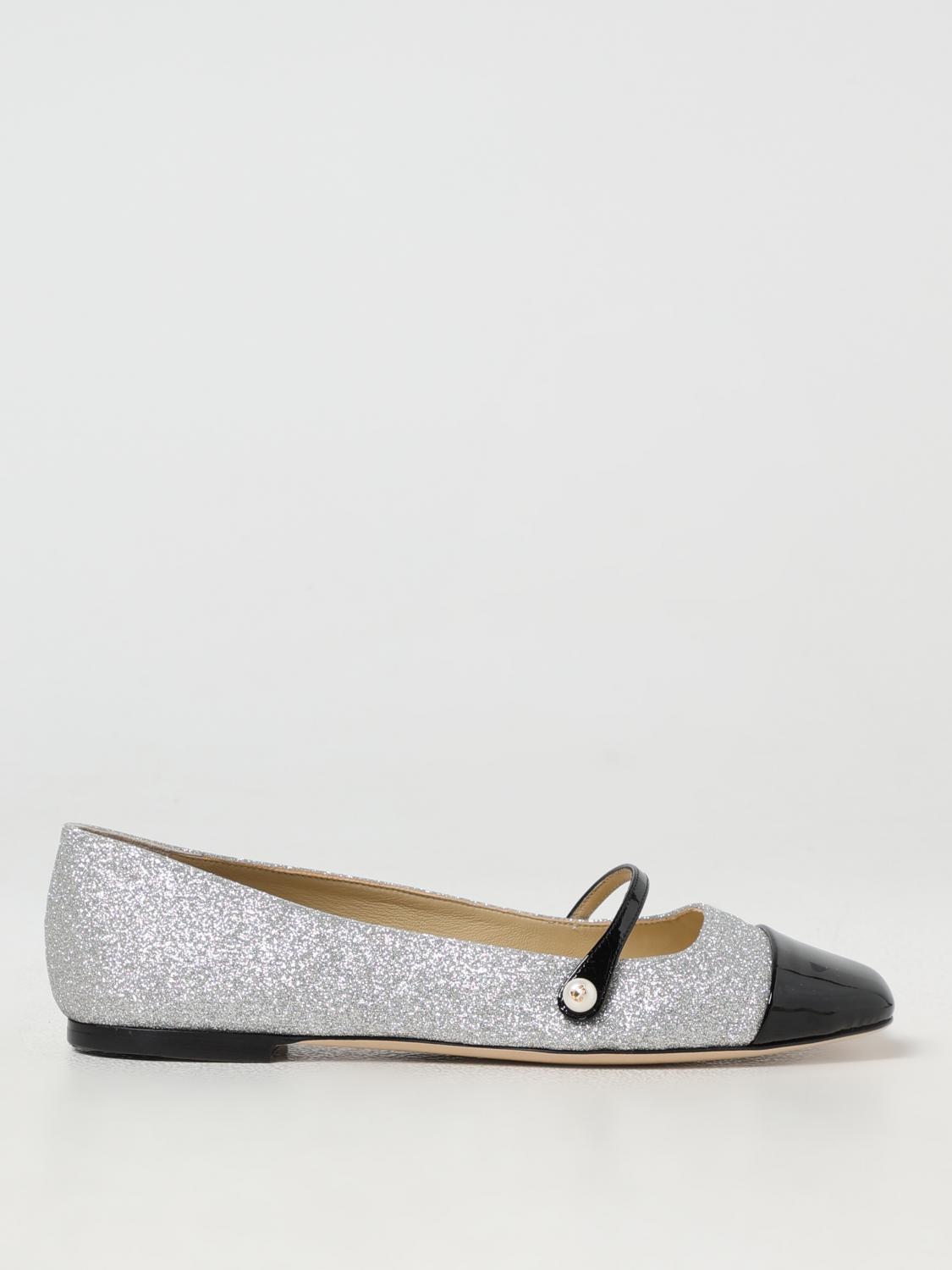 JIMMY CHOO BALLET FLATS: Shoes woman Jimmy Choo, Silver - Img 1