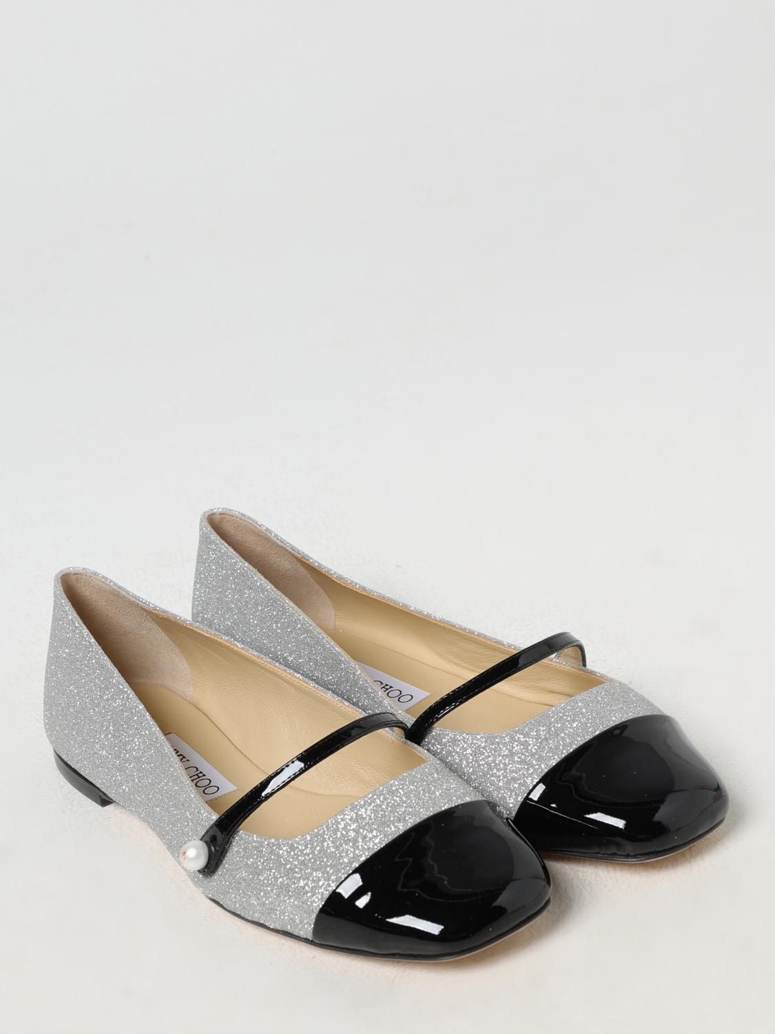 JIMMY CHOO BALLET FLATS: Shoes woman Jimmy Choo, Silver - Img 2