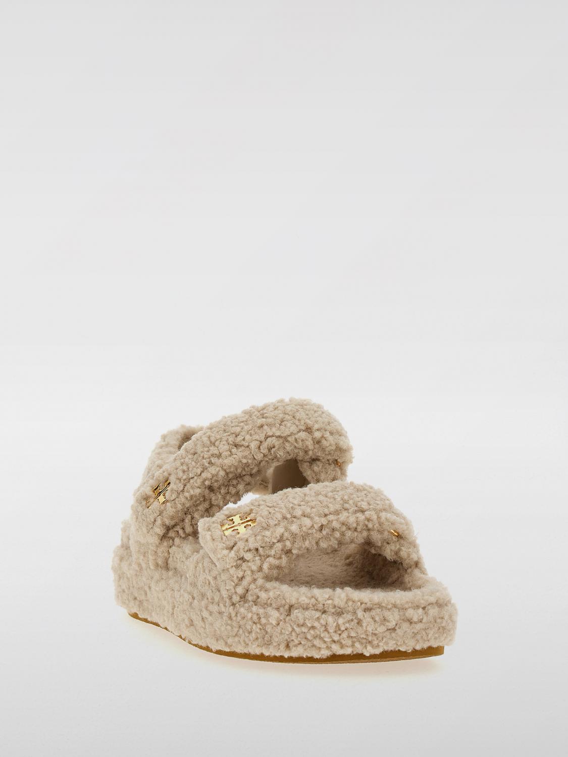 TORY BURCH SANDALI CON TACCO: Sandalo Kira Sport Tory Burch in shearling , Beige - Img 2