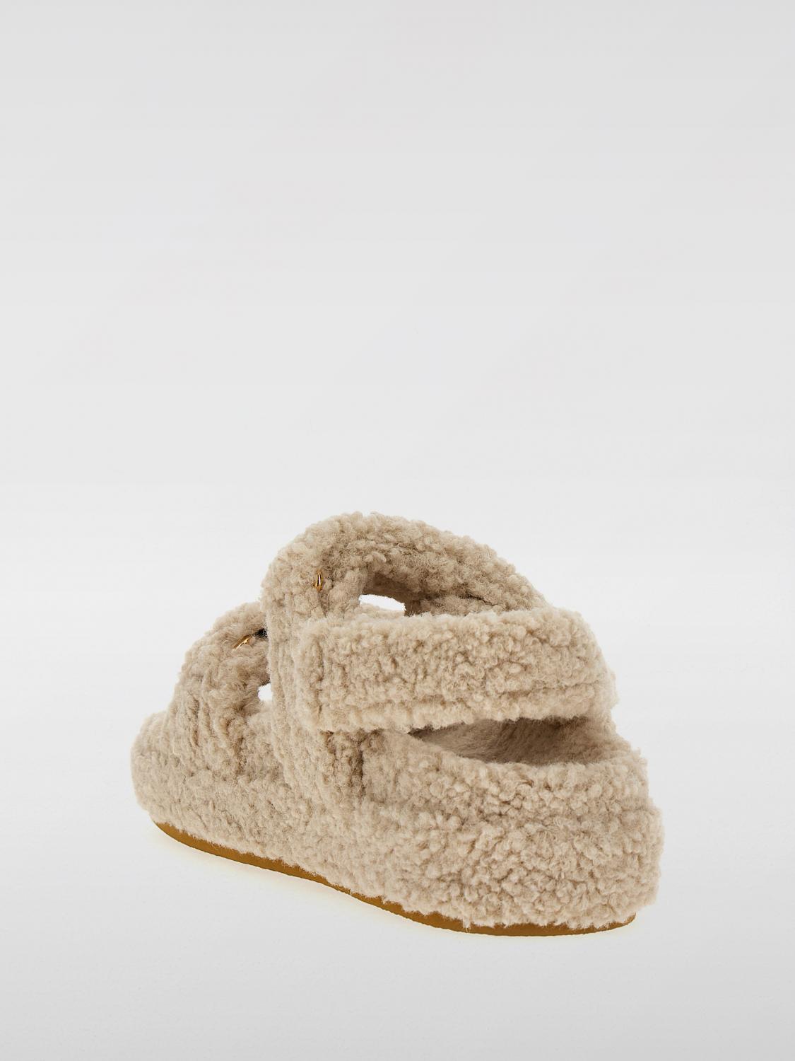 TORY BURCH SANDALI CON TACCO: Sandalo Kira Sport Tory Burch in shearling , Beige - Img 3