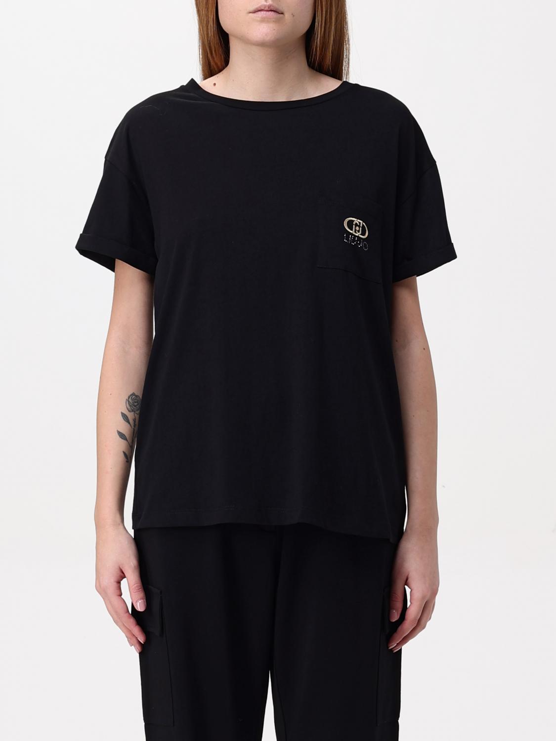 LIU JO T-SHIRT: T-shirt woman Liu Jo, Black - Img 1