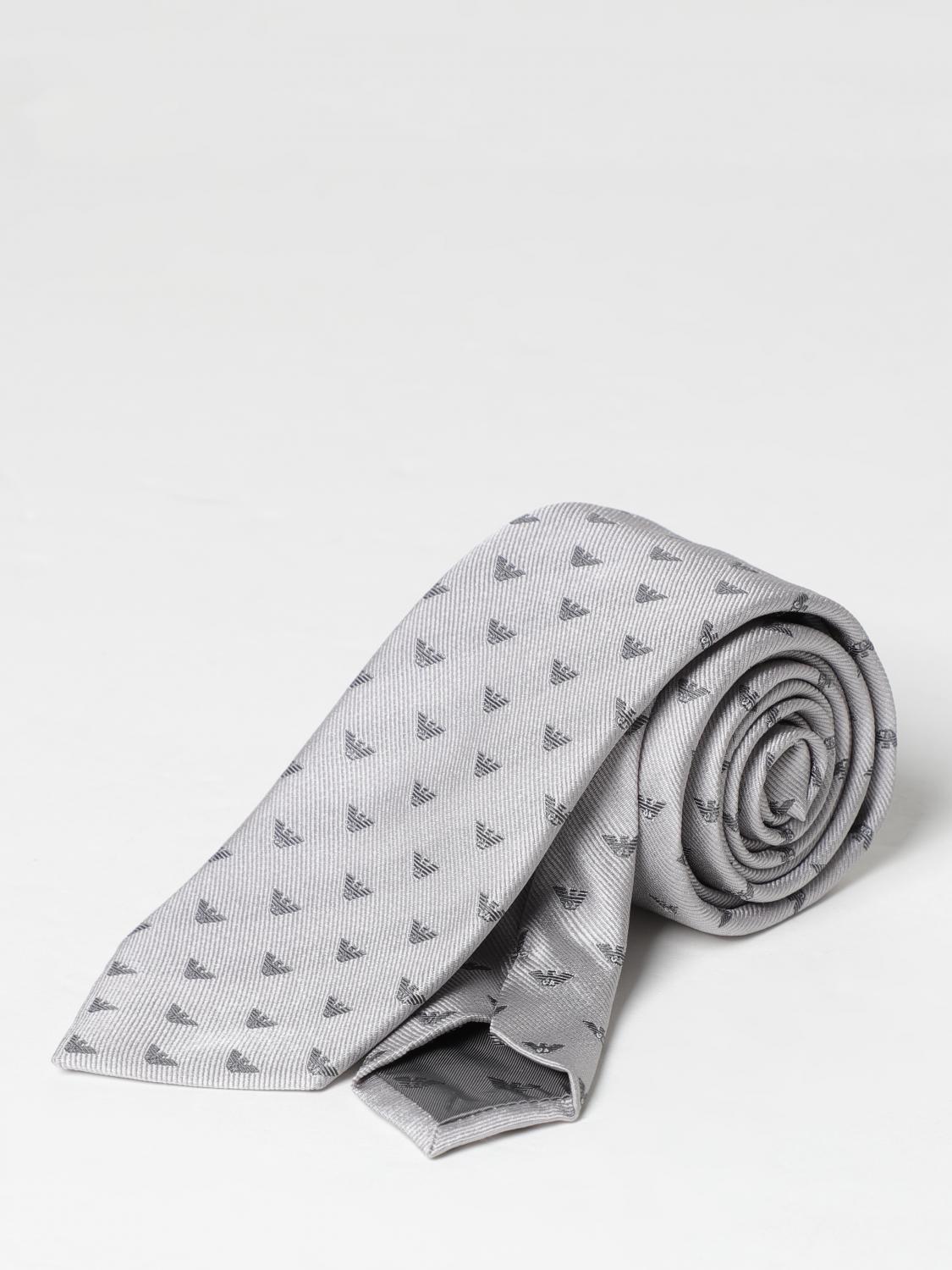 EMPORIO ARMANI TIE: Tie men Emporio Armani, Grey - Img 1