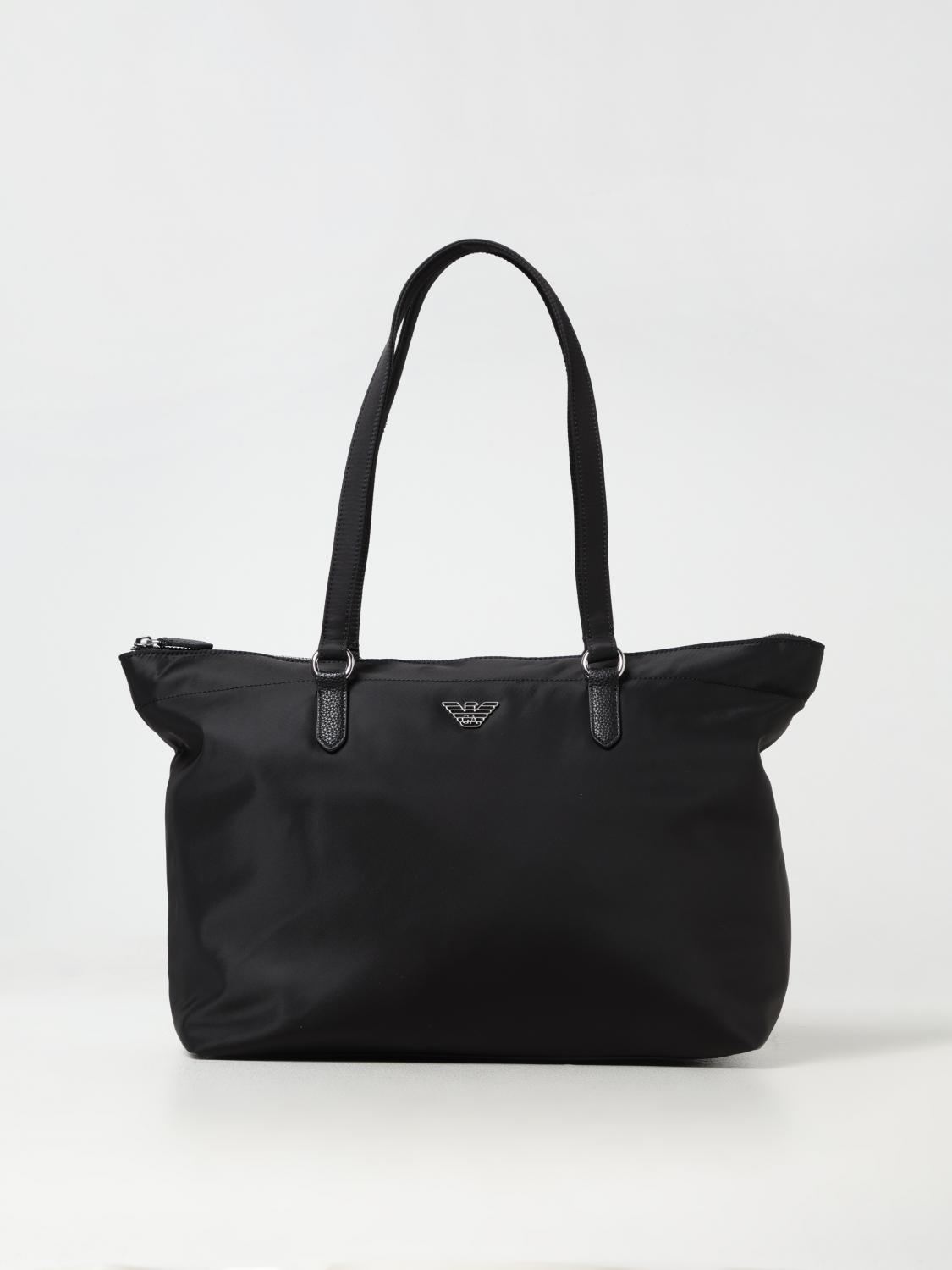 EMPORIO ARMANI BORSA A SPALLA: Borsa a spalla donna Emporio Armani, Nero - Img 1