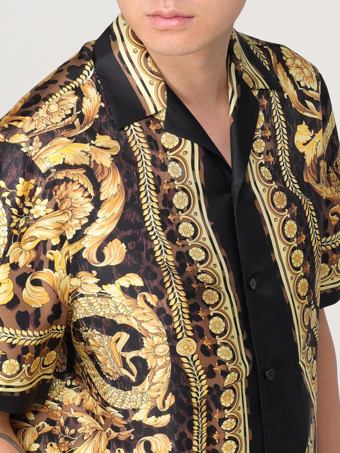 VERSACE SHIRT: Shirt men Versace, Gold - Img 5