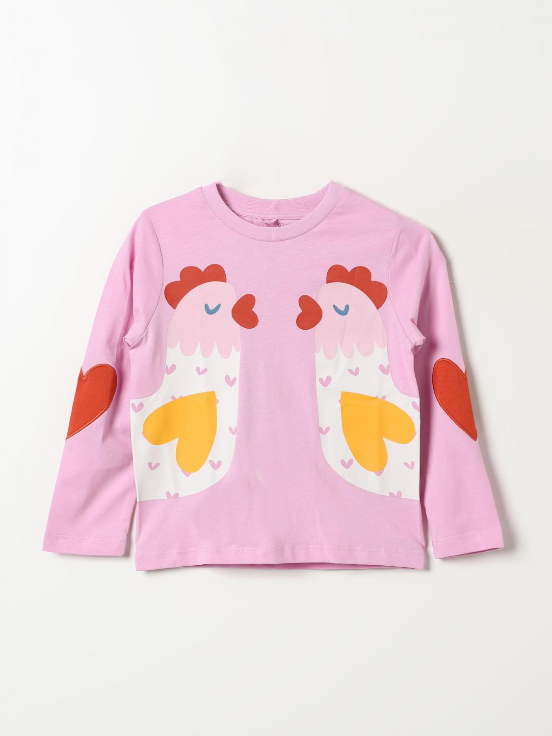 STELLA MCCARTNEY KIDS T-SHIRT: T-shirt Stella McCartney Kids in cotone stampato , Rosa - Img 1