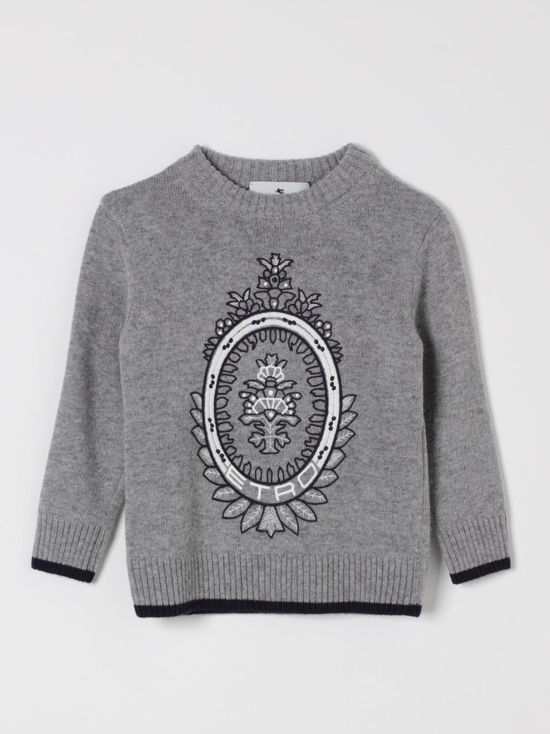 ETRO SWEATER: Sweater kids Etro, Grey - Img 1