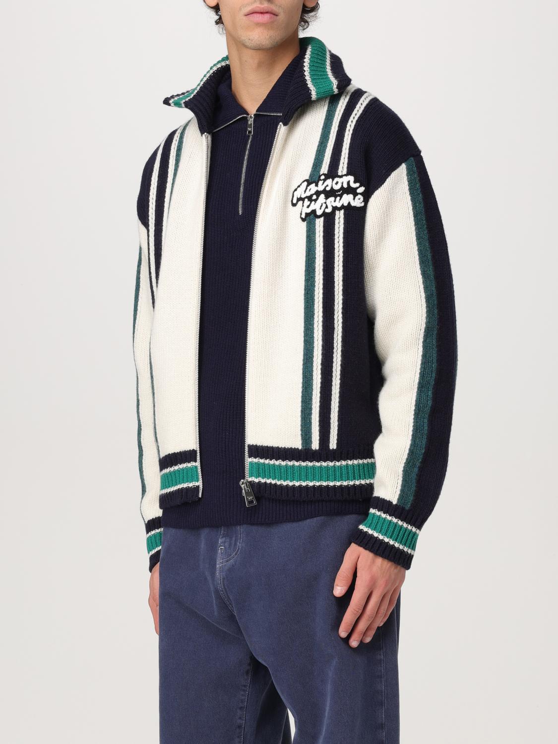 カーさん専用　MAISON KITSUNÉ ストライプセーター Maison Kitsuné Sweater men - Green | NM02116KH0002 | GIGLIO.COM