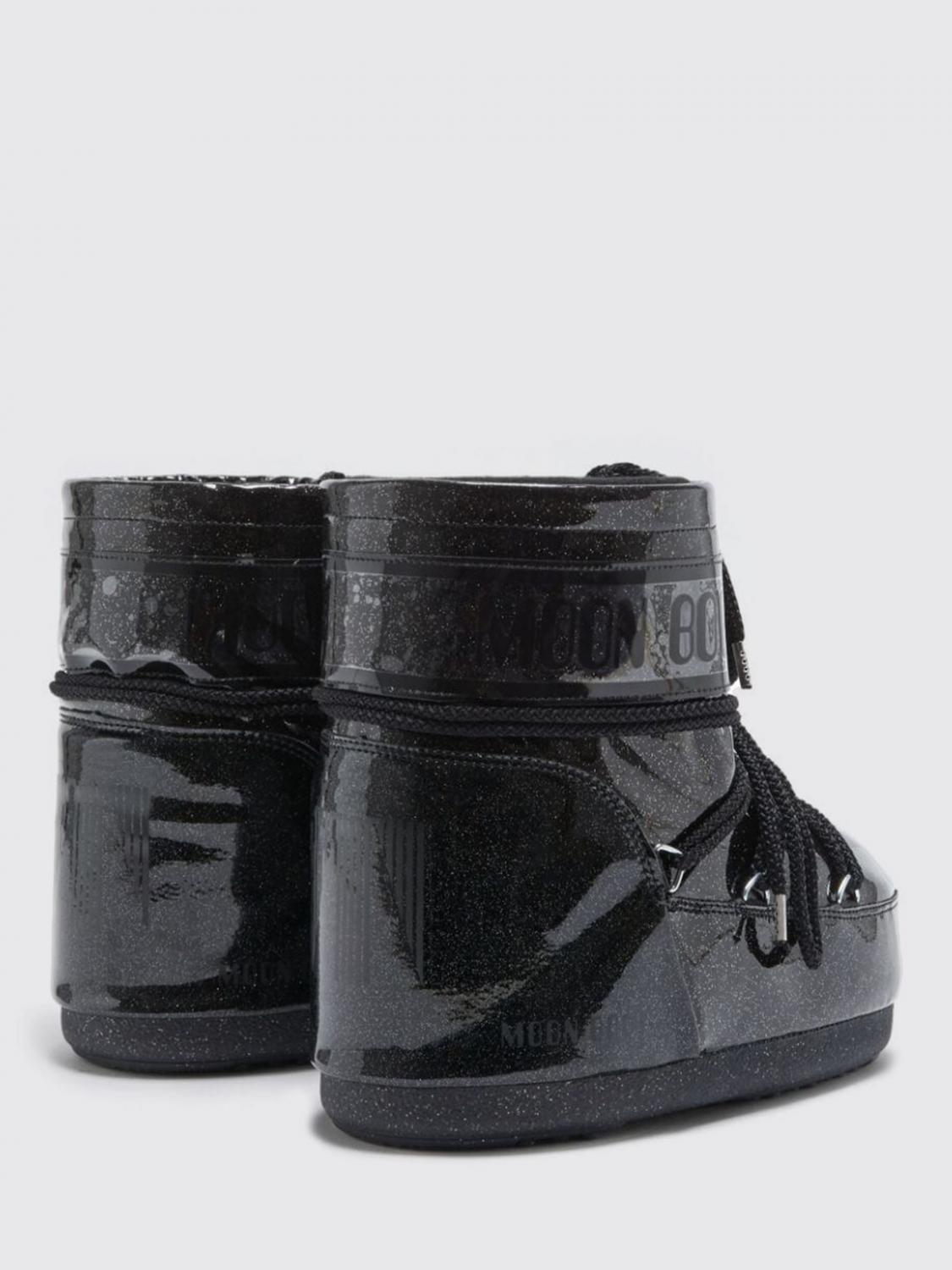 MOON BOOT STIVALETTI: Stivaletto Icon Low Glitter Moon Boot in pvc , Nero - Img 2