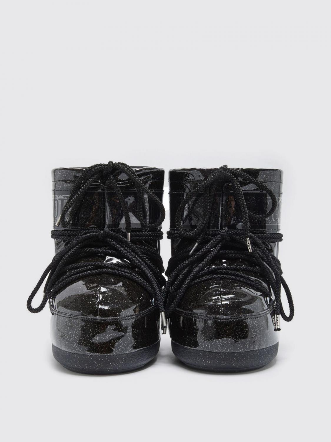 MOON BOOT STIVALETTI: Stivaletto Icon Low Glitter Moon Boot in pvc , Nero - Img 3