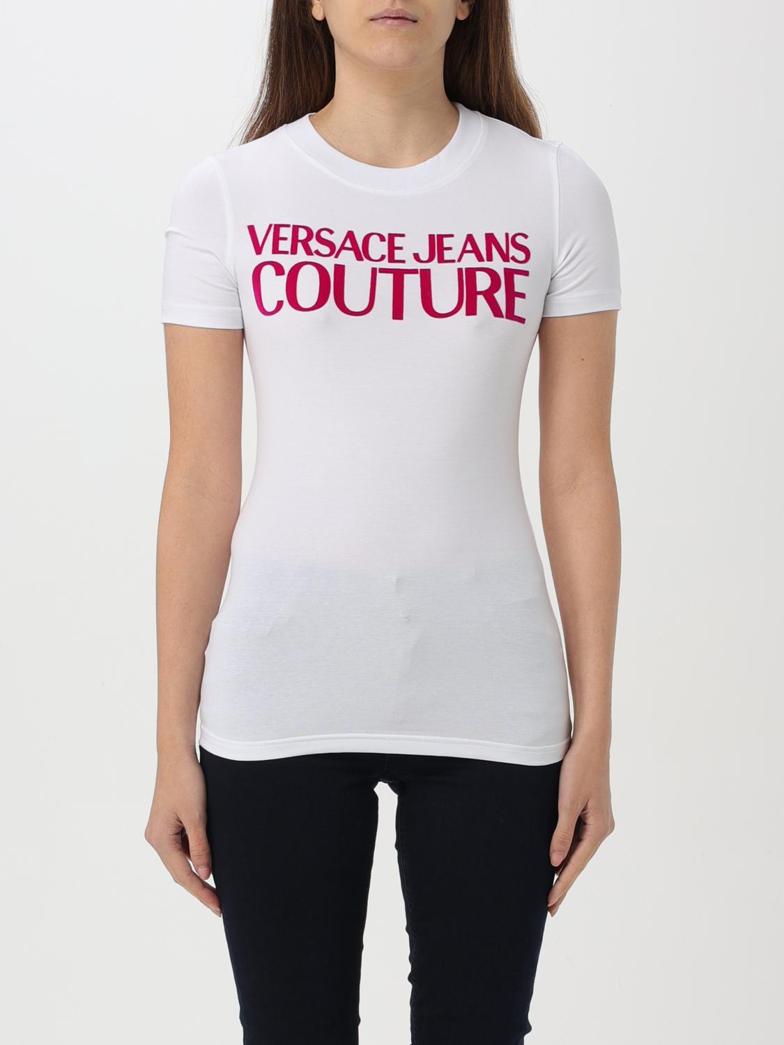 VERSACE JEANS COUTURE T-SHIRT: T-shirt woman Versace Jeans Couture, White - Img 1