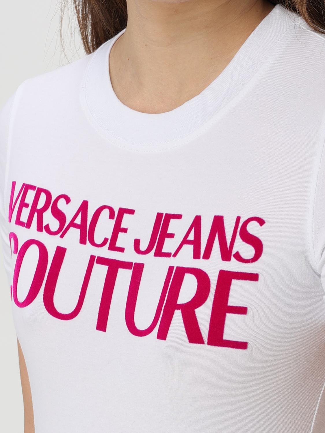 VERSACE JEANS COUTURE T-SHIRT: T-shirt woman Versace Jeans Couture, White - Img 3