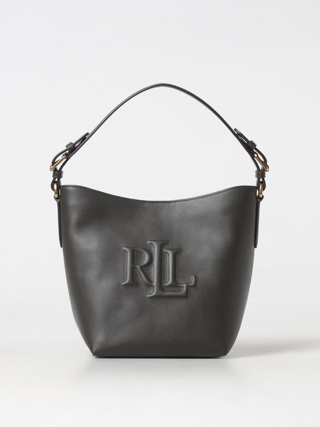 POLO RALPH LAUREN BORSA A SPALLA: Borsa a spalla donna Polo Ralph Lauren, Oliva - Img 1