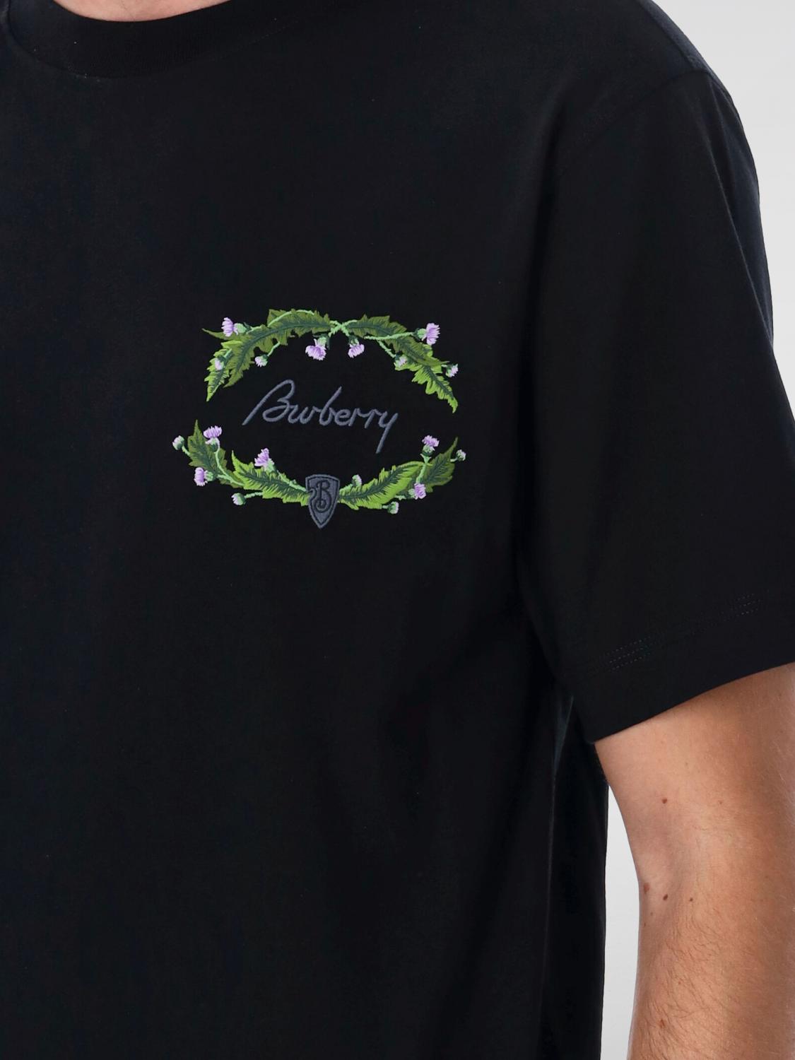 BURBERRY ブラック Tシャツ Burberry T-shirt men - Black | 8097847 | GIGLIO.COM