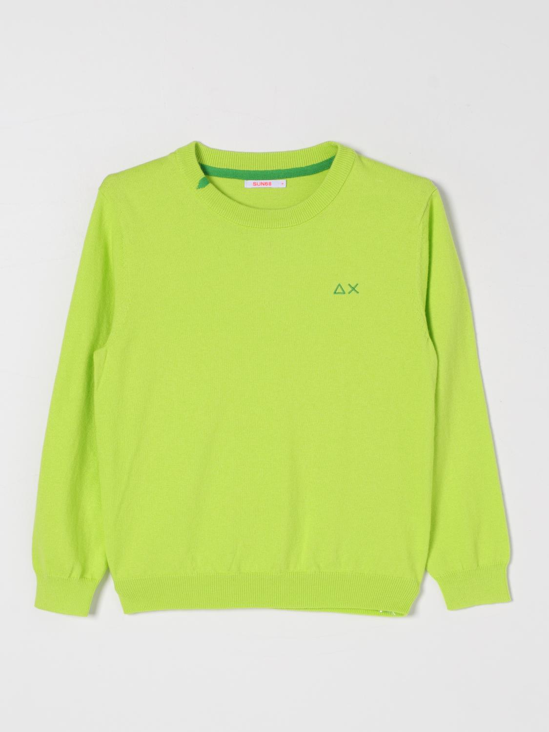 SUN 68 SWEATER: Sweater kids SUN68, Lime - Img 1