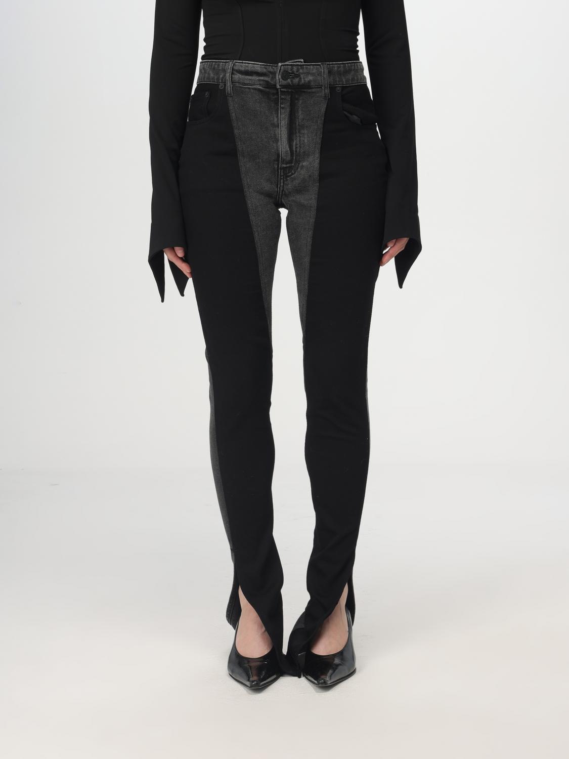 MUGLER JEANS: Pants woman Mugler, Black - Img 1