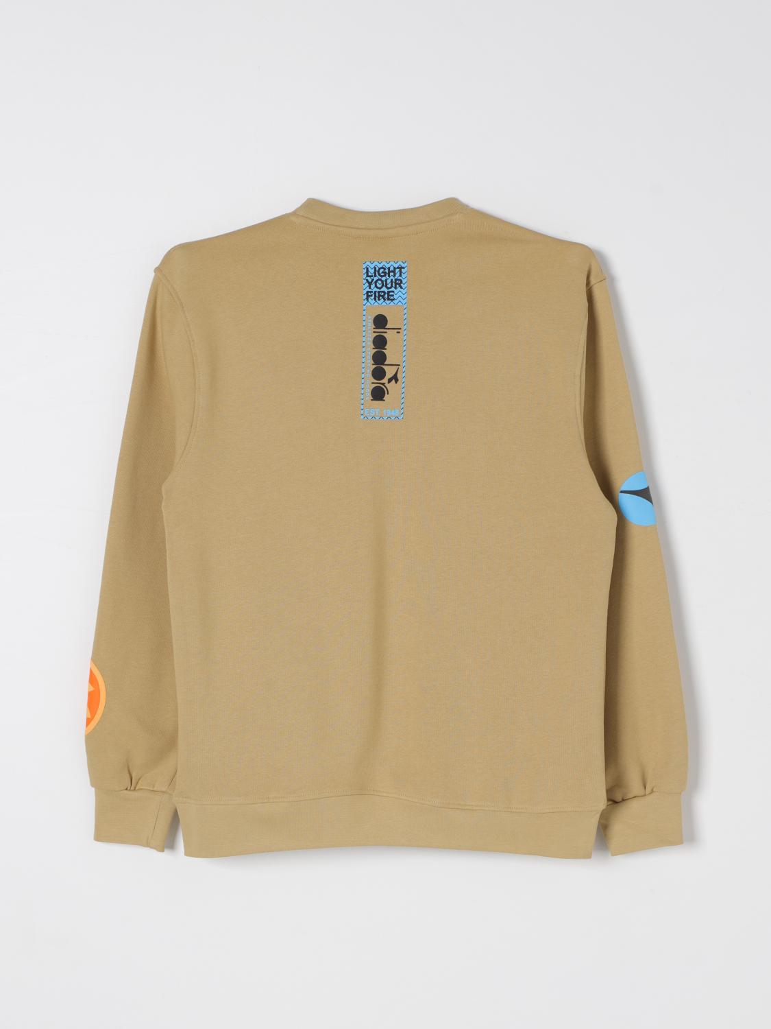 DIADORA SWEATER: Sweater kids Diadora, Beige - Img 2