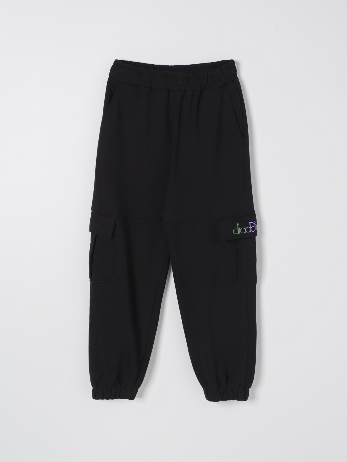 DIADORA PANTS: Pants kids Diadora, Black - Img 1