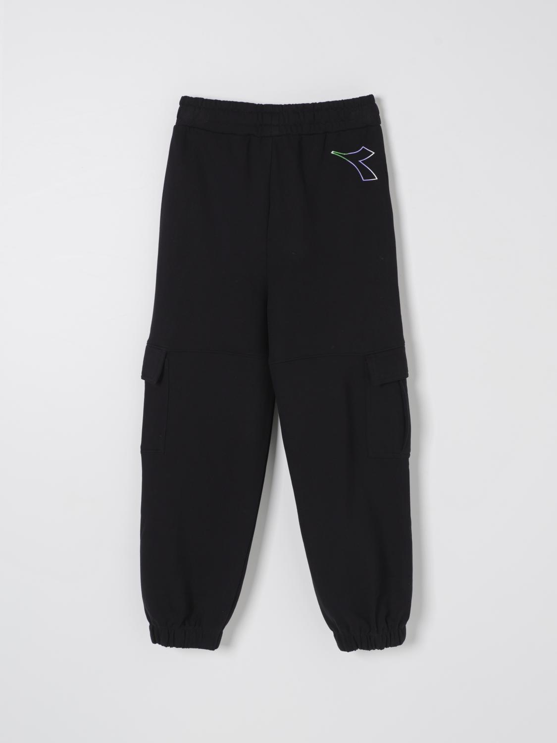 DIADORA PANTS: Pants kids Diadora, Black - Img 2