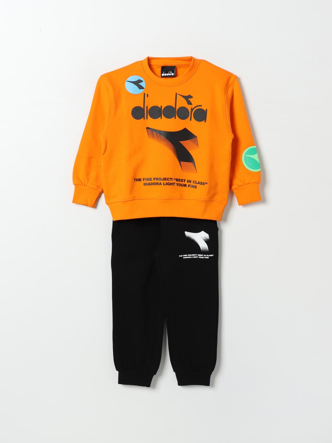 DIADORA TRACKSUIT: Suit kids Diadora, Orange - Img 1