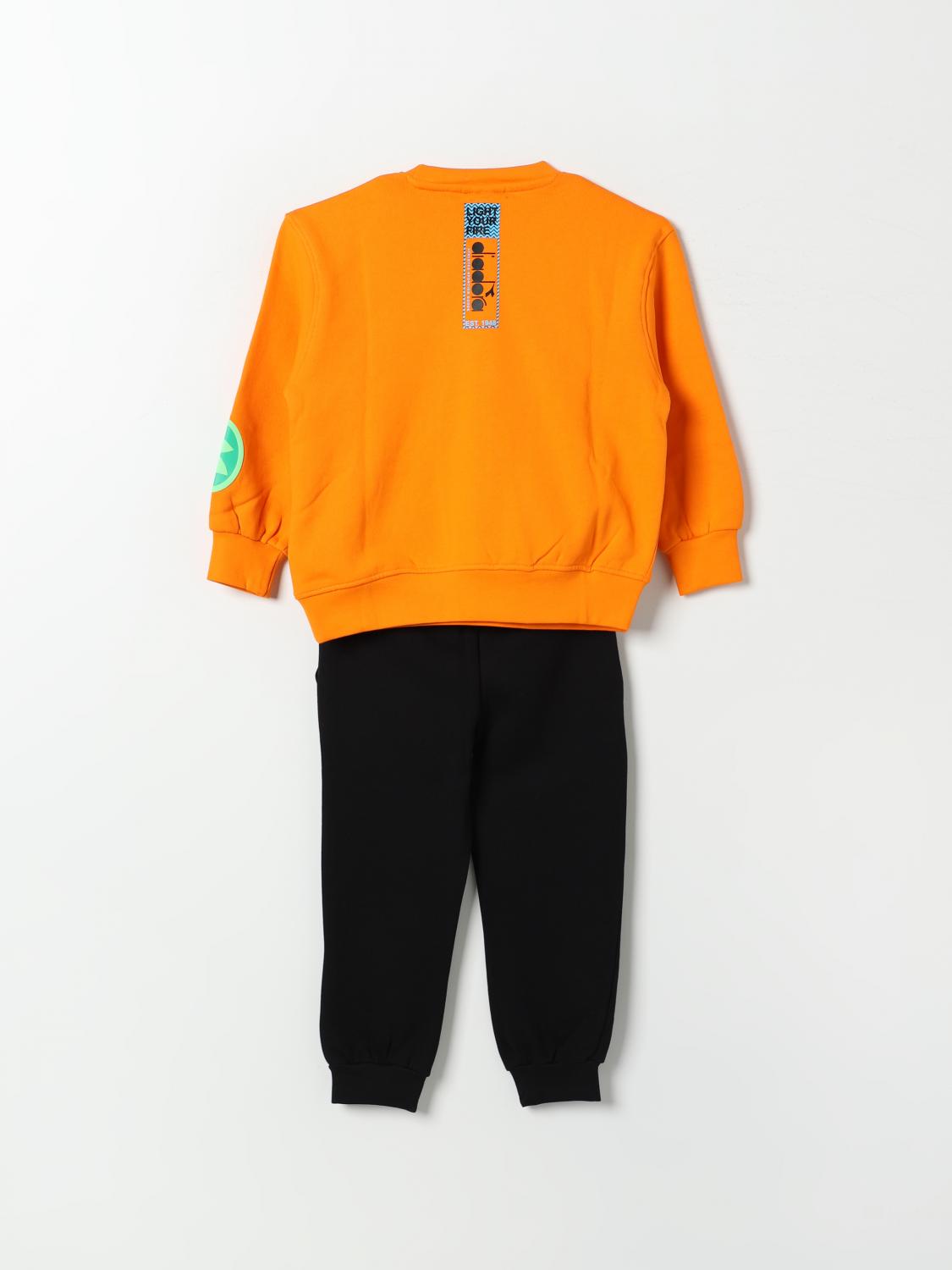 DIADORA TRACKSUIT: Suit kids Diadora, Orange - Img 2