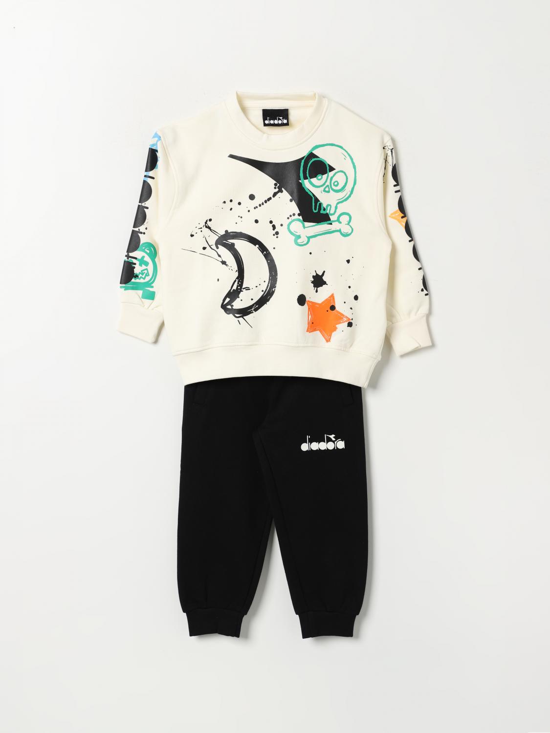 DIADORA TRACKSUIT: Suit kids Diadora, Cream - Img 1