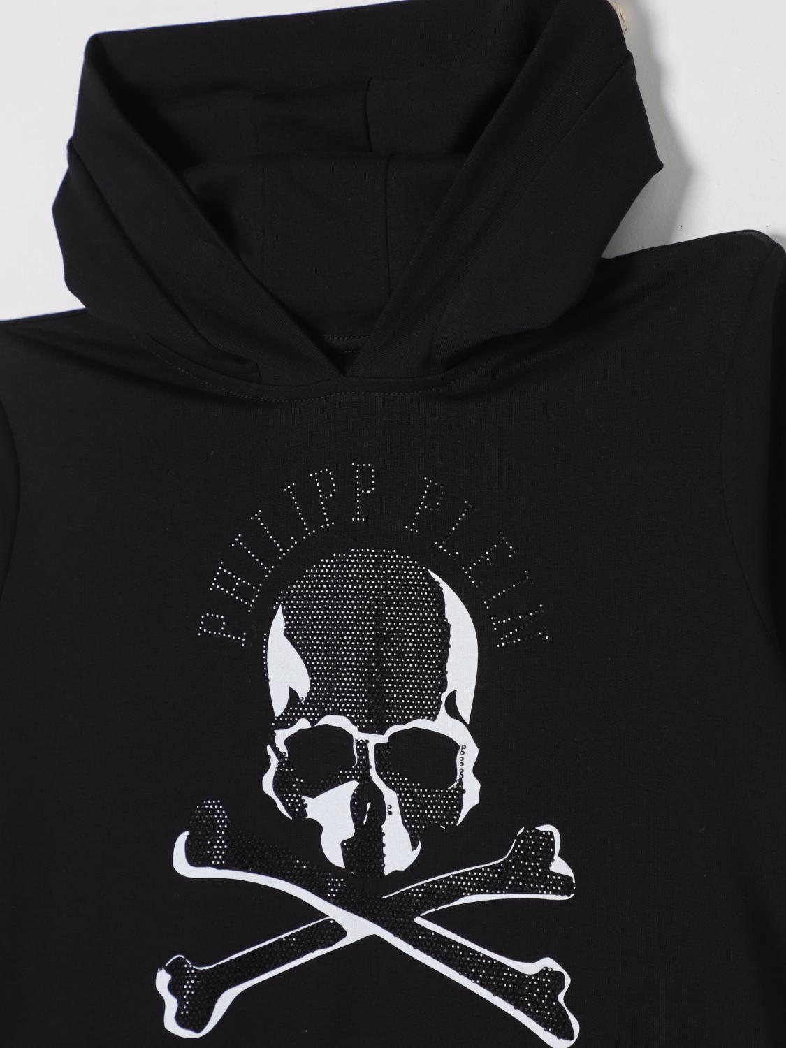 PHILIPP PLEIN 스웨터: 스웨터 남아 Philipp Plein, 블랙 - Img 3