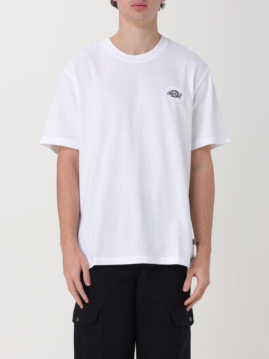 DICKIES T-SHIRT: Dickies cotton jersey t-shirt with embroidered logo, White - Img 1