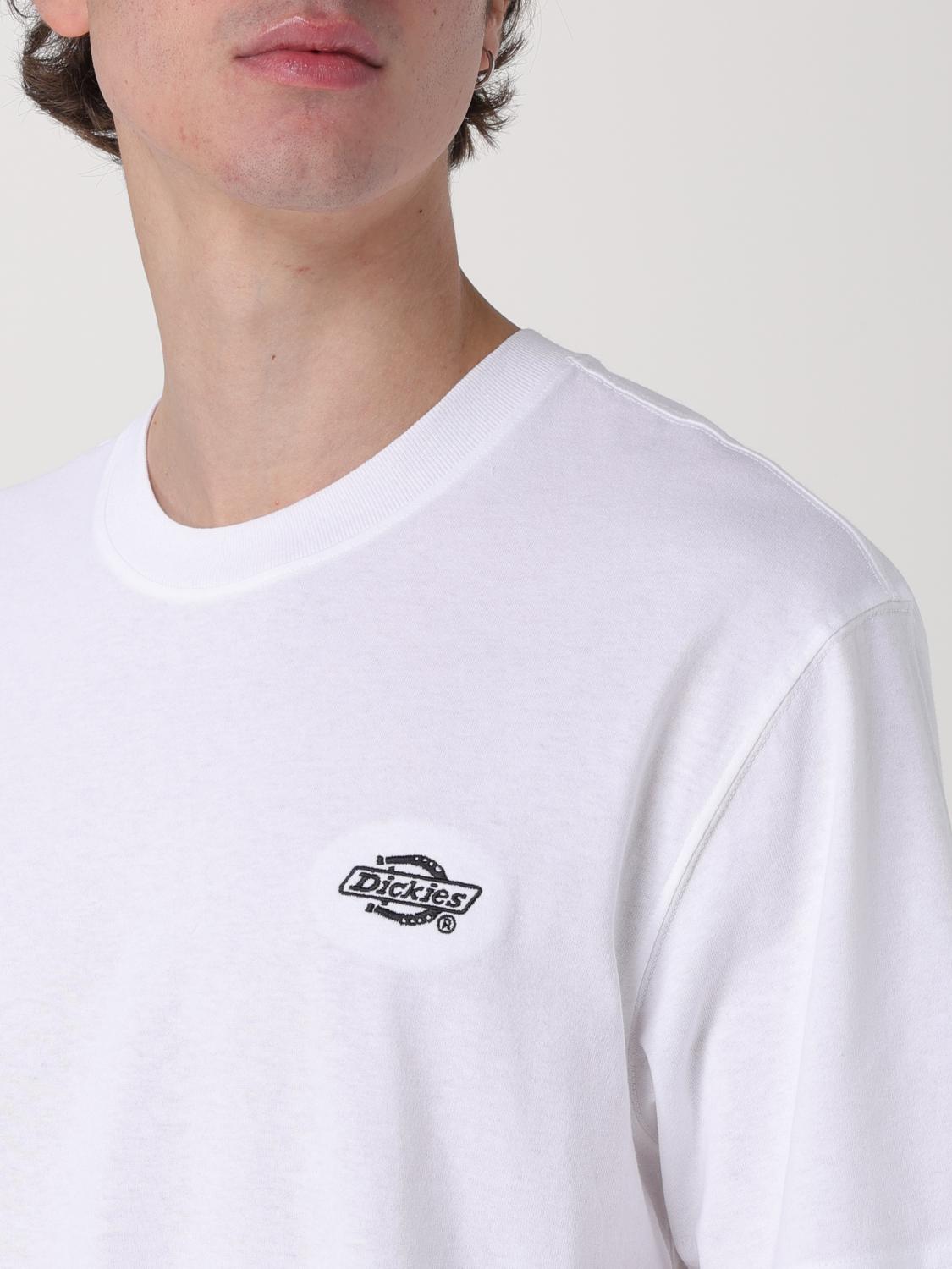 DICKIES T-SHIRT: Dickies cotton jersey t-shirt with embroidered logo, White - Img 3