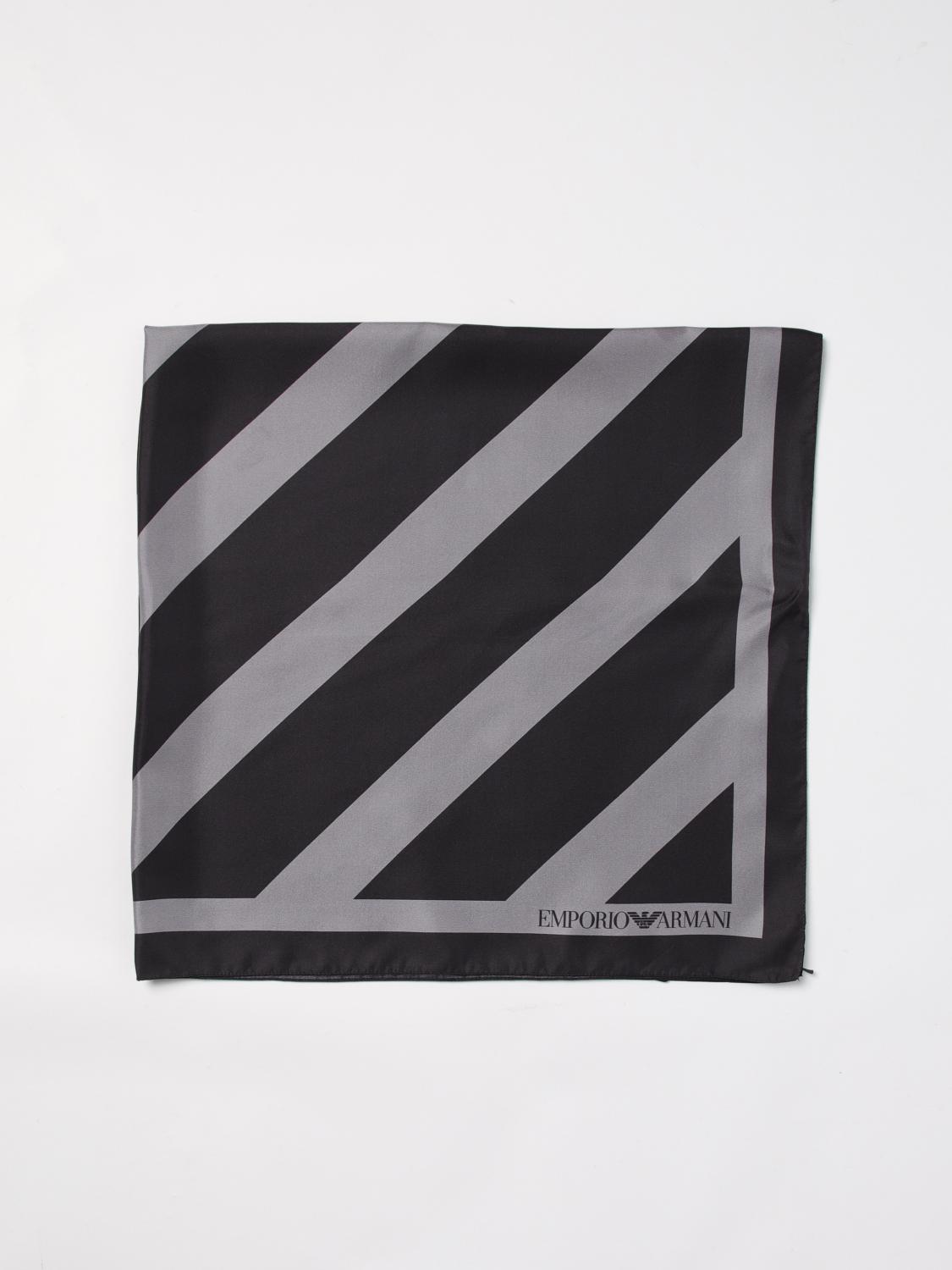 EMPORIO ARMANI NECK SCARF: Scarf men Emporio Armani, Black - Img 1