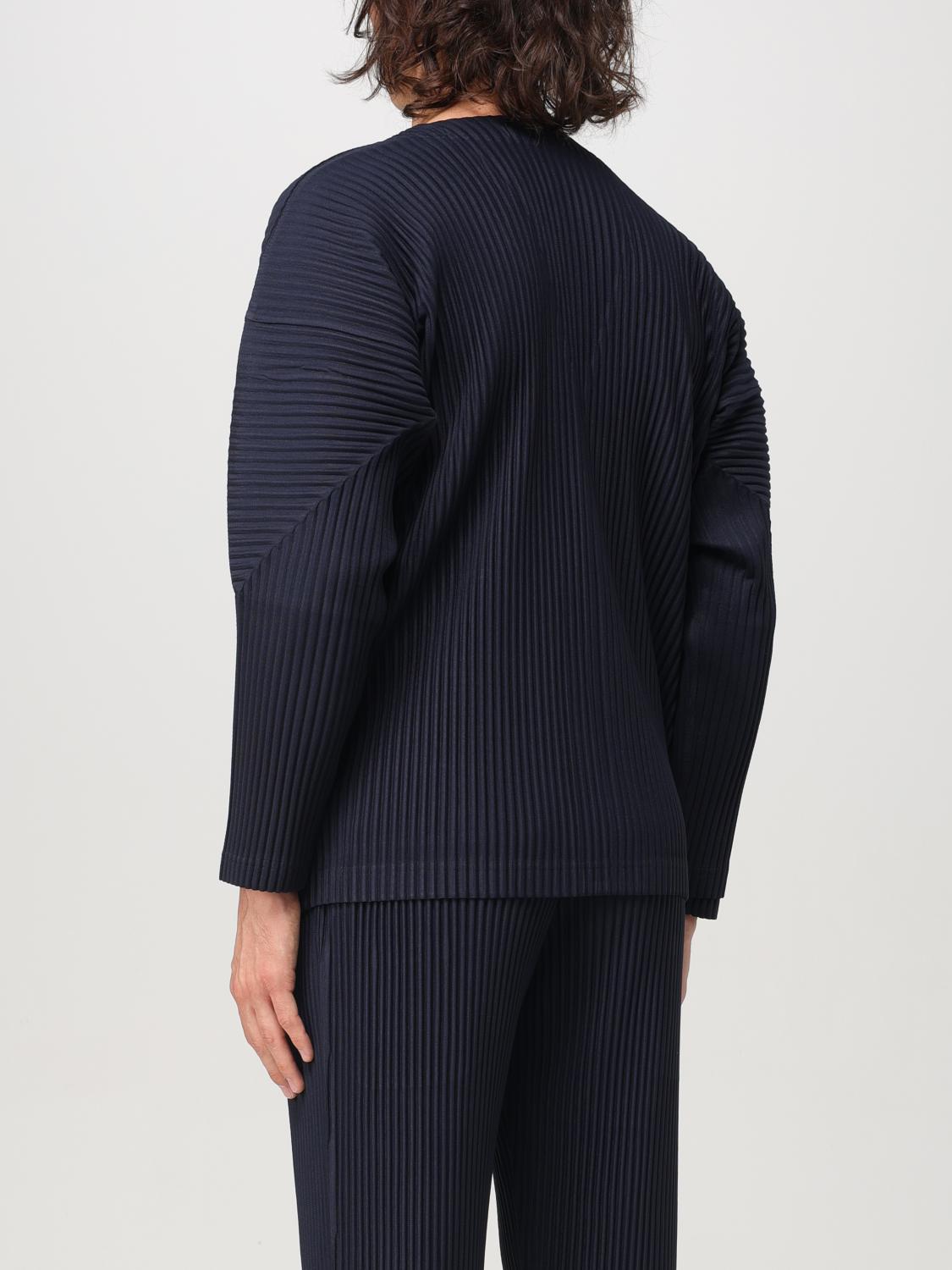 HOMME PLISSE' ISSEY MIYAKE CARDIGAN: Cardigan Homme Plisse' Issey Miyake in tessuto elasticizzato , Blue - Img 3