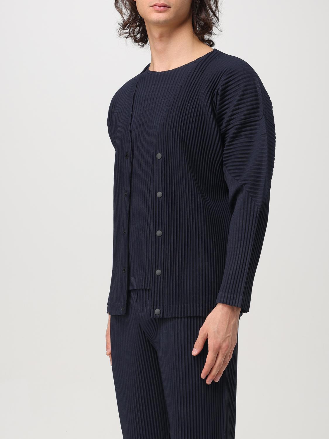 HOMME PLISSE' ISSEY MIYAKE CARDIGAN: Cardigan Homme Plisse' Issey Miyake in tessuto elasticizzato , Blue - Img 4