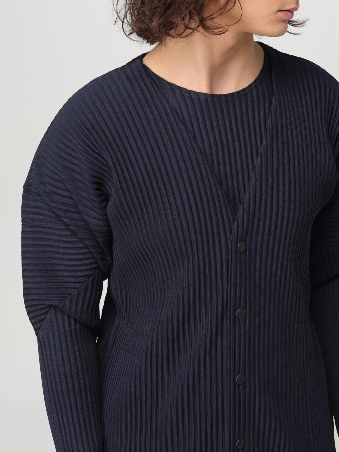 HOMME PLISSE' ISSEY MIYAKE CARDIGAN: Cardigan Homme Plisse' Issey Miyake in tessuto elasticizzato , Blue - Img 5