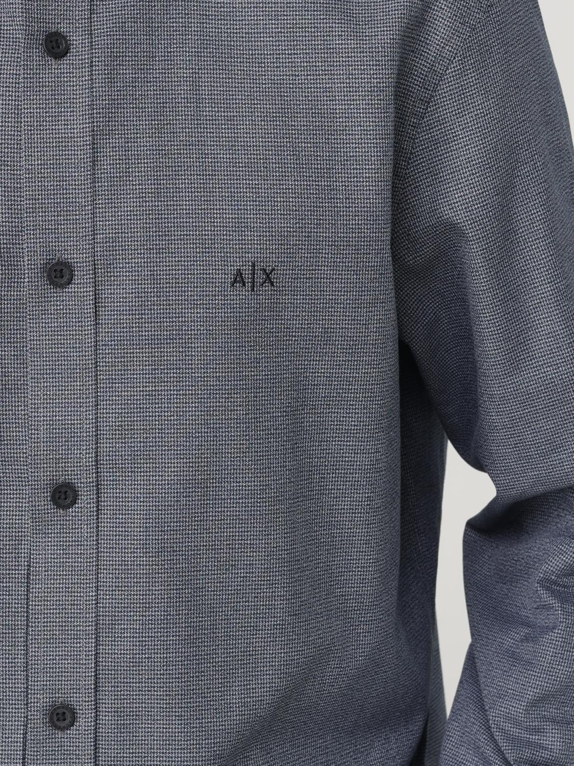 ARMANI EXCHANGE CAMICIA: Camicia Armani Exchange in cotone , Grigio - Img 3