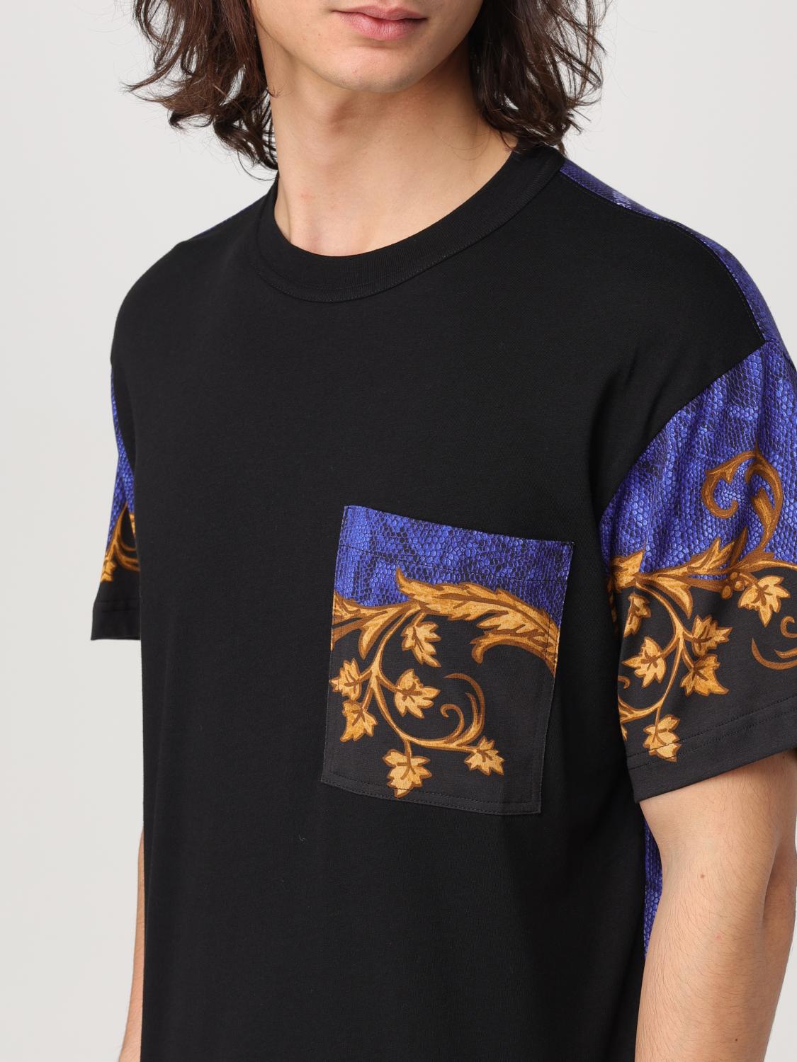 VERSACE JEANS COUTURE T-SHIRT: T-shirt men Versace Jeans Couture, Blue - Img 3