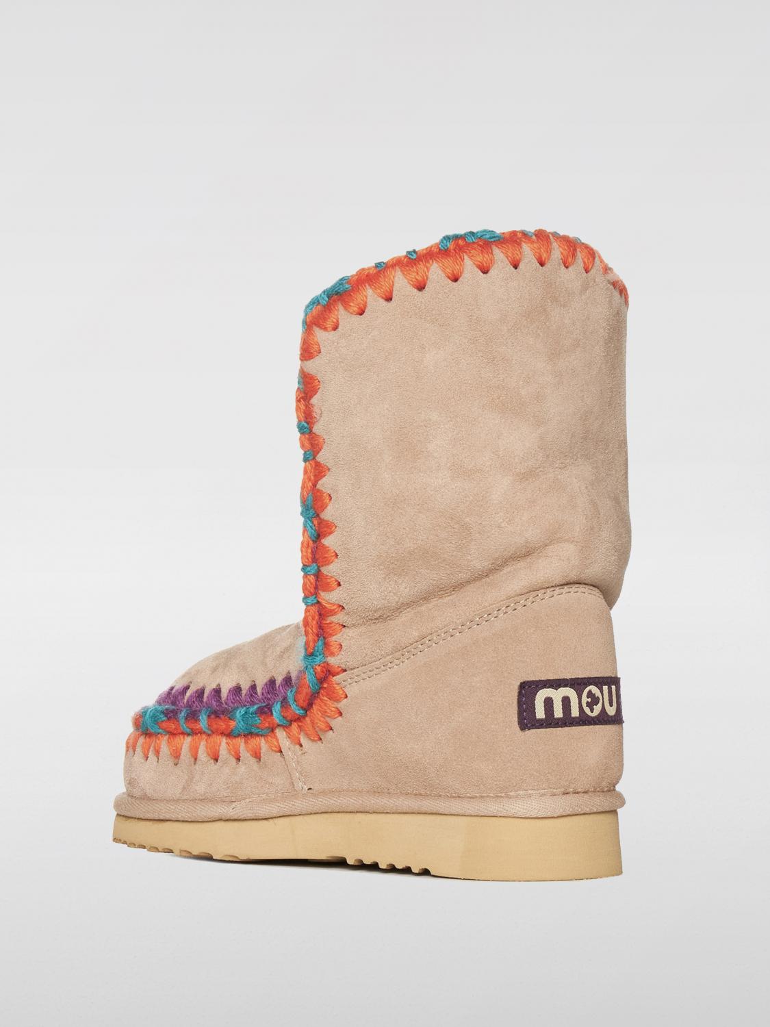 MOU FLAT ANKLE BOOTS: Boots woman Mou, Brown - Img 3