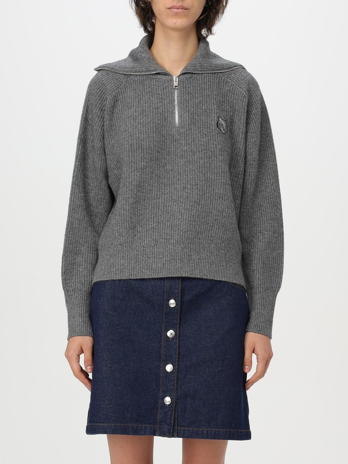 MAISON KITSUNÉ 스웨터: 스웨터 여성 Maison KitsunÉ, 그레이 - Img 1