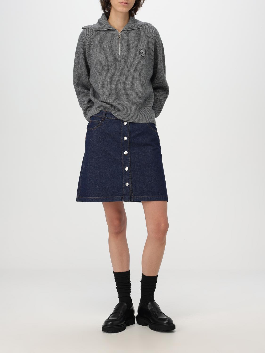 MAISON KITSUNÉ 스웨터: 스웨터 여성 Maison KitsunÉ, 그레이 - Img 2