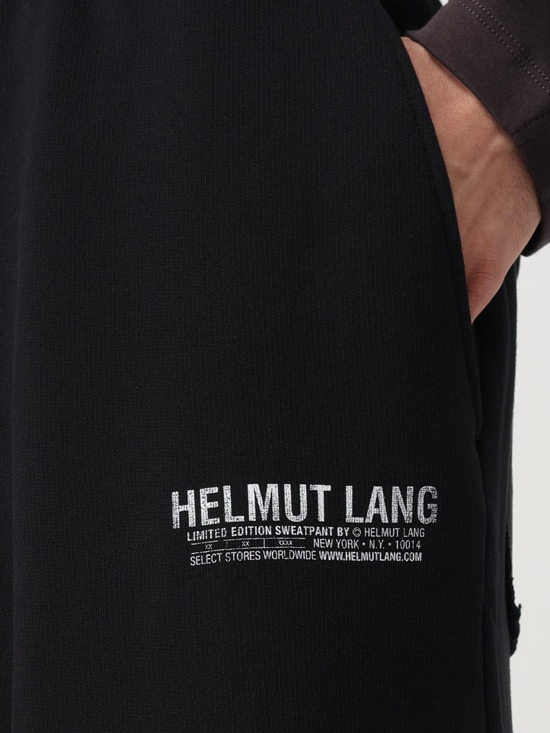 HELMUT LANG 裤子: 运动服 男士 Helmut Lang, 黑色 - Img 4