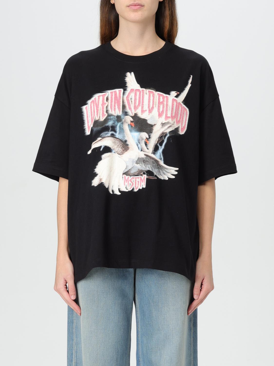 MSGM T-SHIRT: T-shirt woman MSGM, Black - Img 1