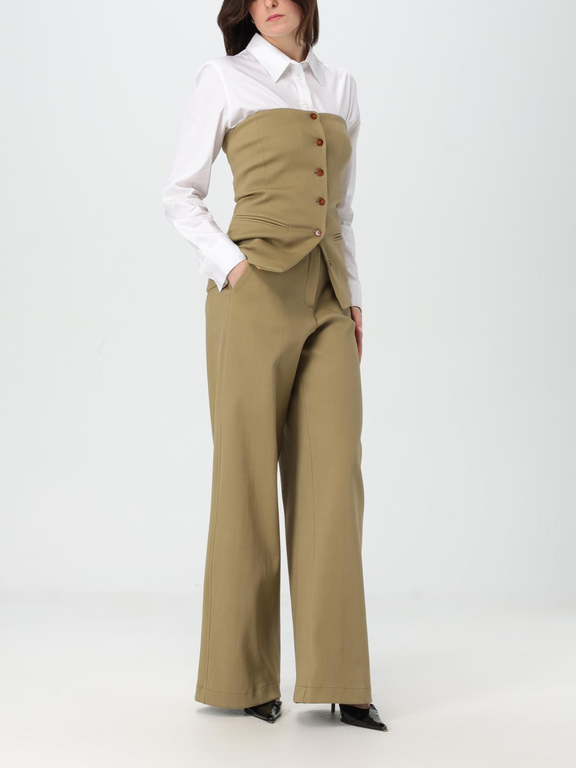 ALYSI PANTS: Pants woman Alysi, Brown - Img 2