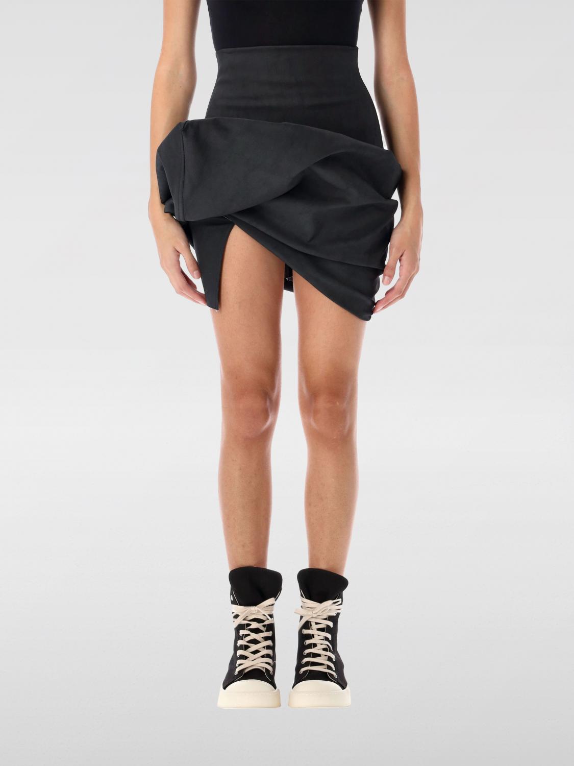 RICK OWENS 스커트: 스커트 여성 Rick Owens, 블랙 - Img 1