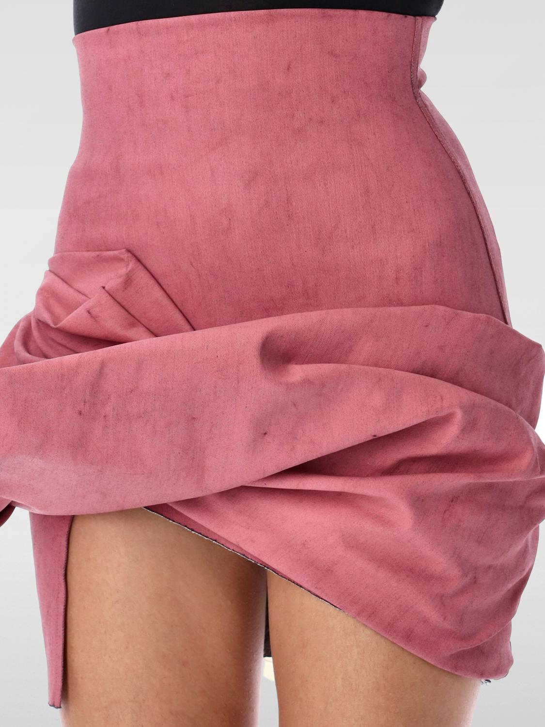 RICK OWENS FALDA: Falda mujer Rick Owens, Fucsia - Img 3