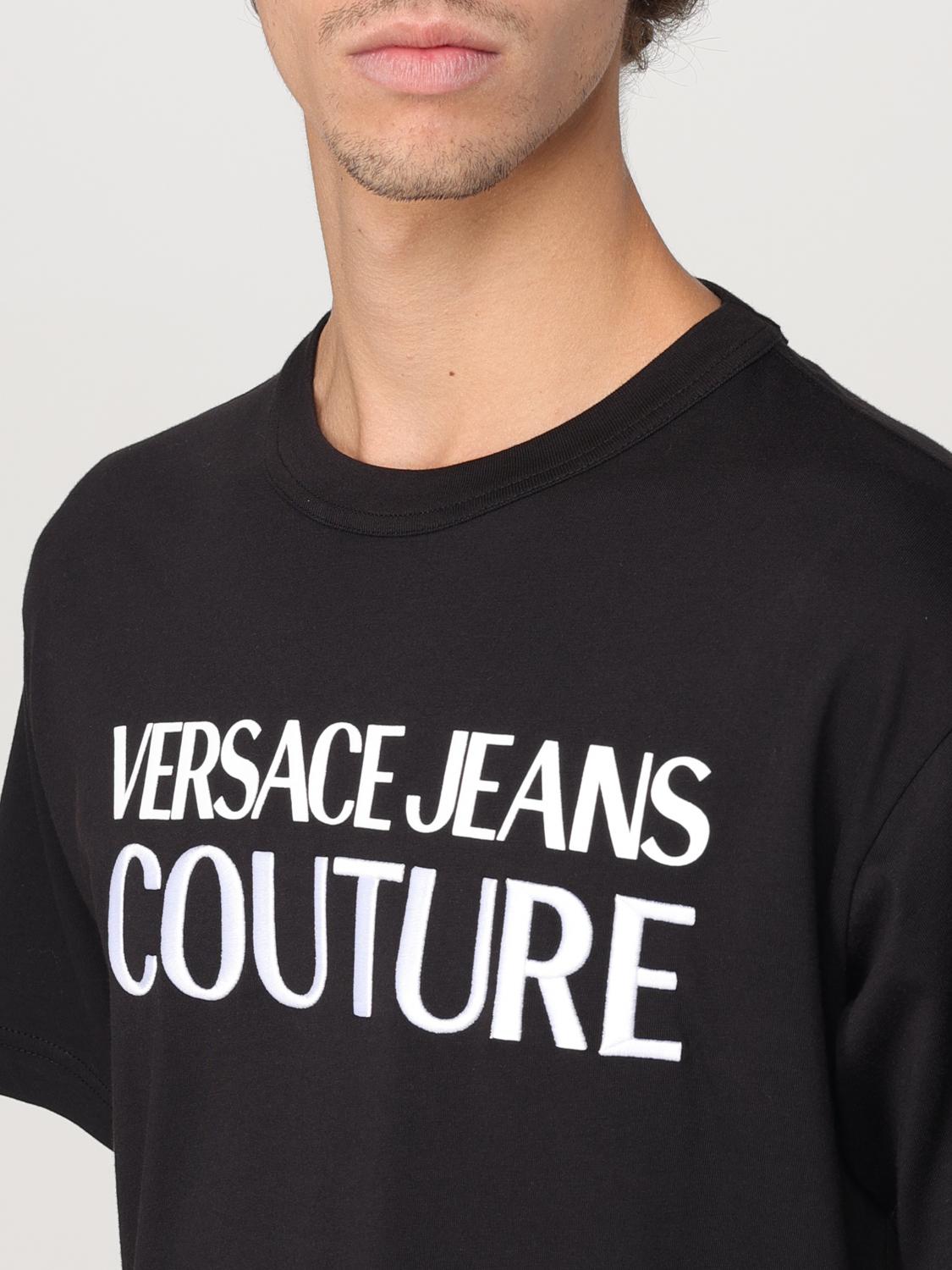 VERSACE JEANS COUTURE T-SHIRT: T-shirt men Versace Jeans Couture, Black - Img 4