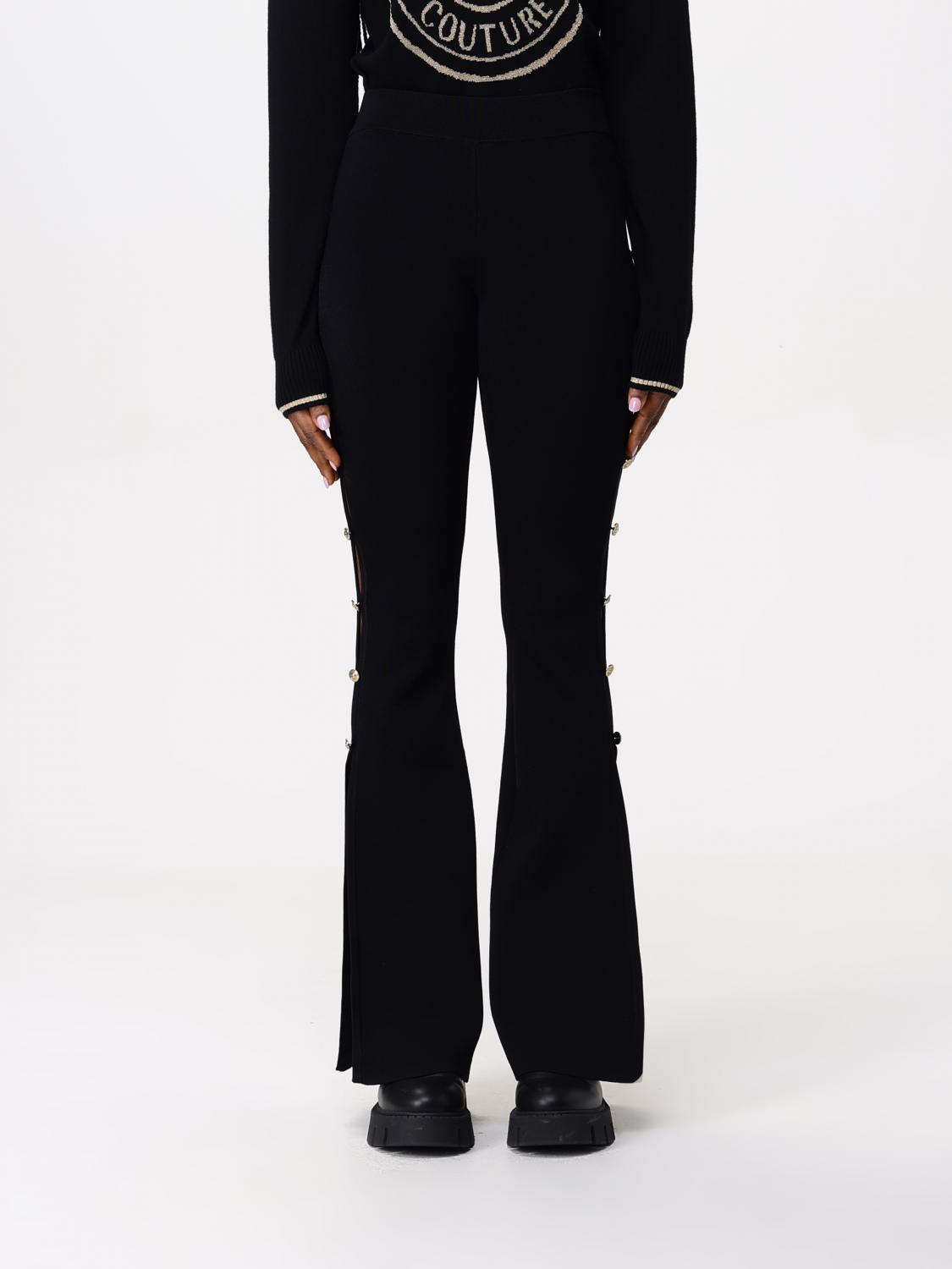 VERSACE JEANS COUTURE PANTALON: Pantalon femme Versace Jeans Couture, Noir - Img 1