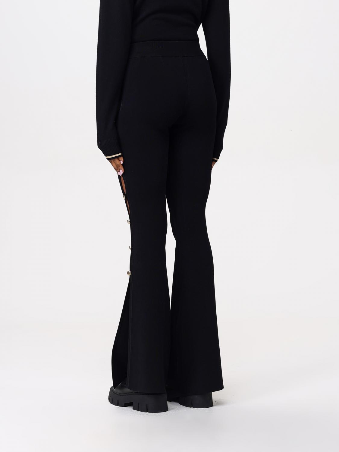 VERSACE JEANS COUTURE PANTALON: Pantalon femme Versace Jeans Couture, Noir - Img 2