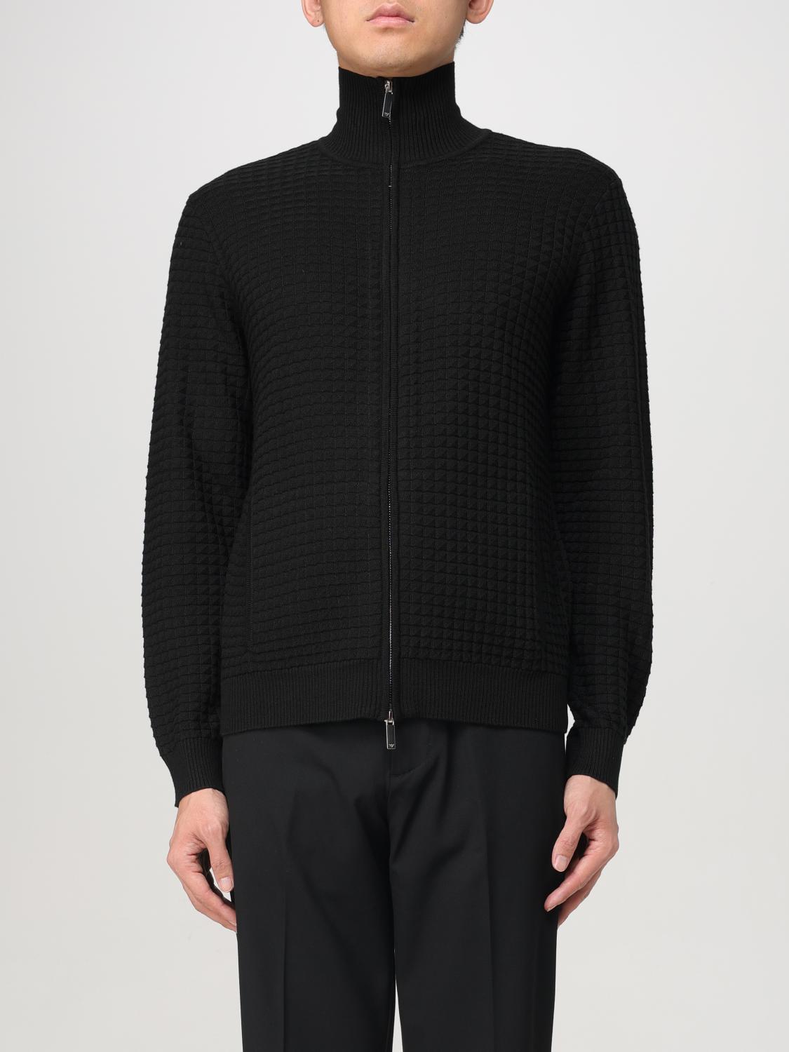 EMPORIO ARMANI CARDIGAN: Sweater men Emporio Armani, Black - Img 1