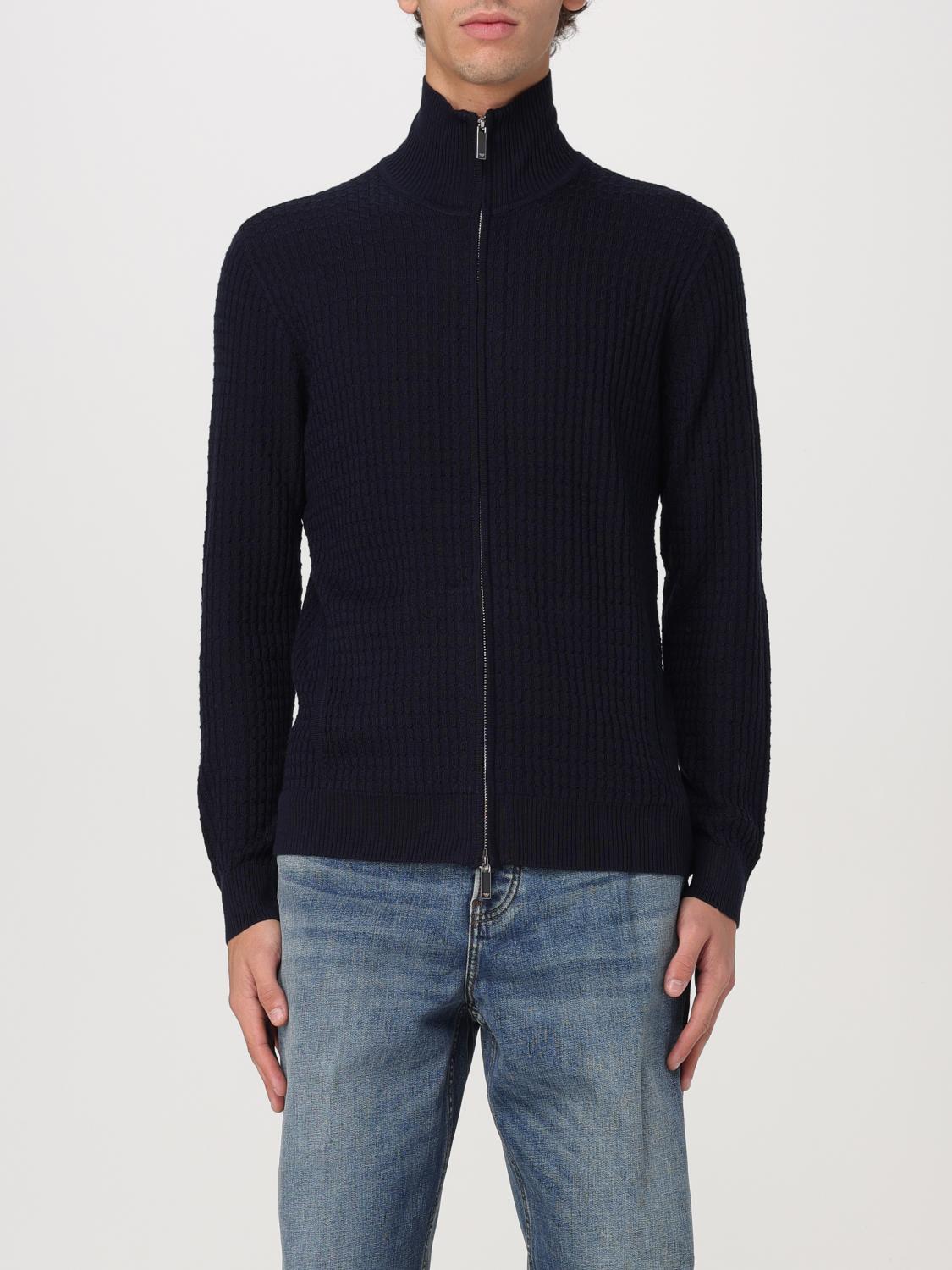 EMPORIO ARMANI CARDIGAN: Sweater men Emporio Armani, Blue 1 - Img 1