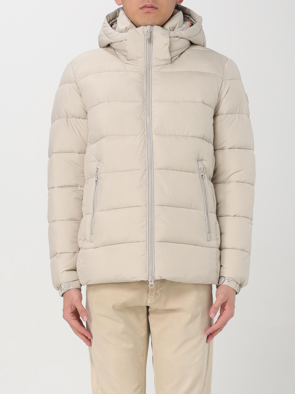 SAVE THE DUCK GIACCA: Bomber Save The Duck in nylon trapuntato , Beige - Img 1